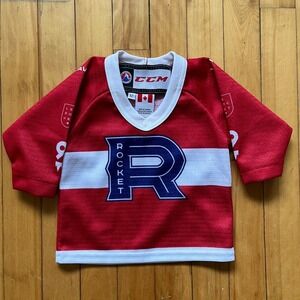 CCM Montreal Rocket Hockey Jersey Kids Size 12M Red White Blue Youth Authentic